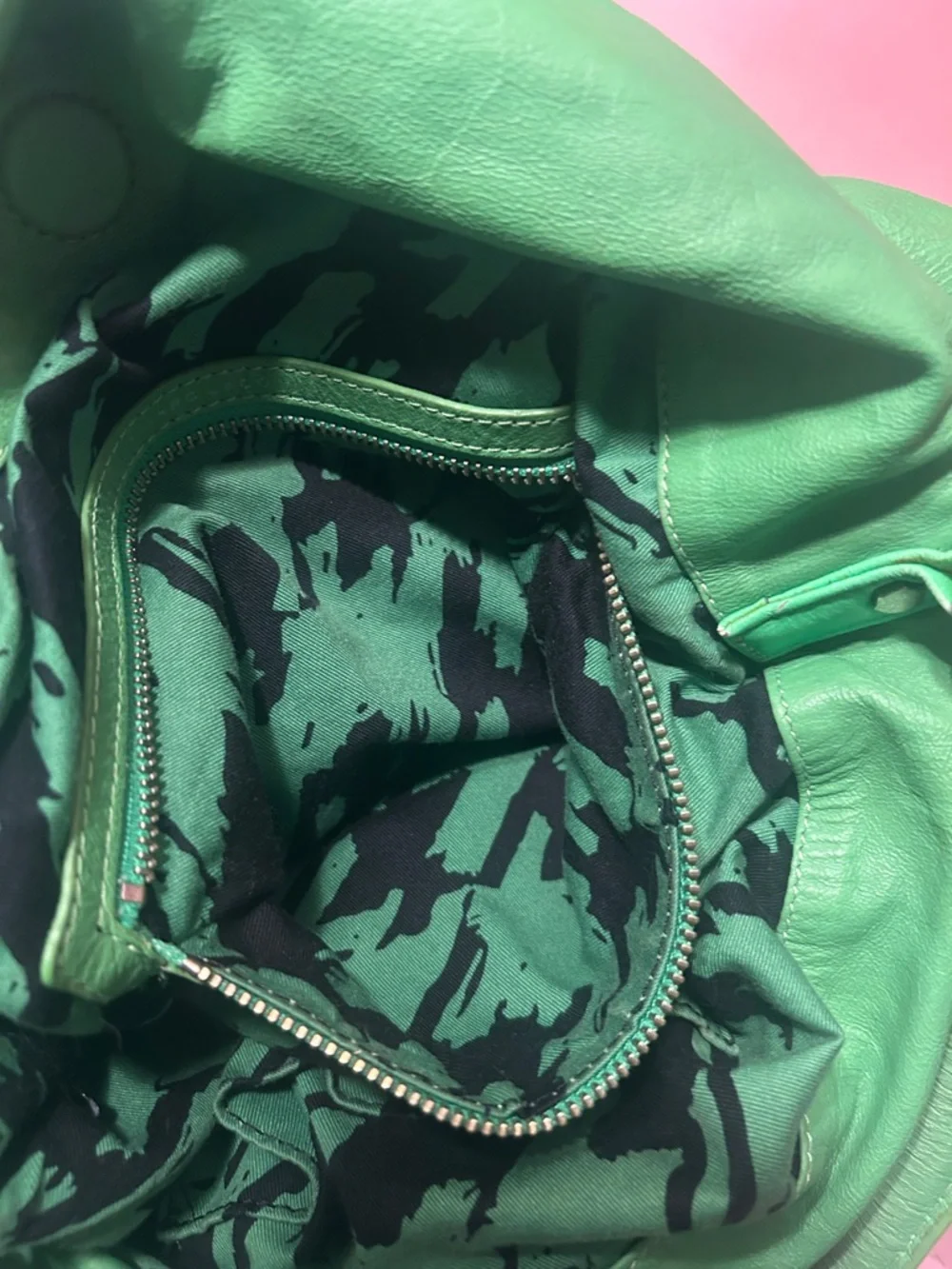 Marc by Marc Jacobs Neon Green Leather Hobo Bag - Picture 12 of 12